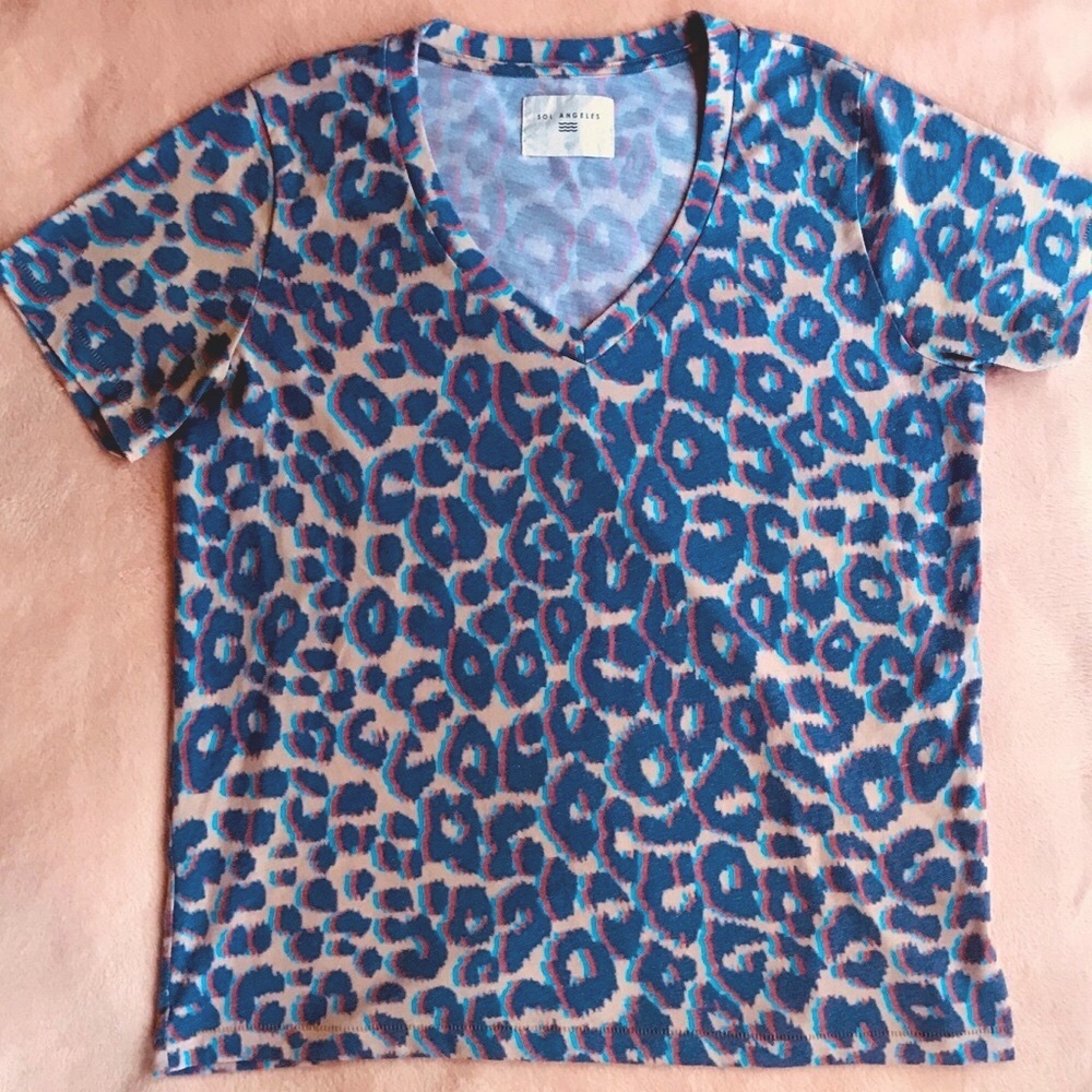 Sol Angeles Leopard V-Neck